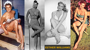 Hollywood Legend Esther Williams, feet, Esther Williams, Hollywood Legends, legs HD wallpaper