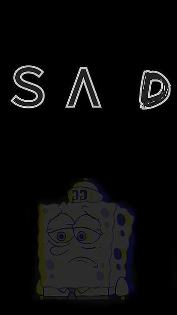 SAD SPONGEBOB, tiktok HD phone wallpaper