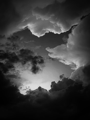 extraordinary day, cloud, sky, beautiful, blackandwhite, dusk, morning HD phone wallpaper