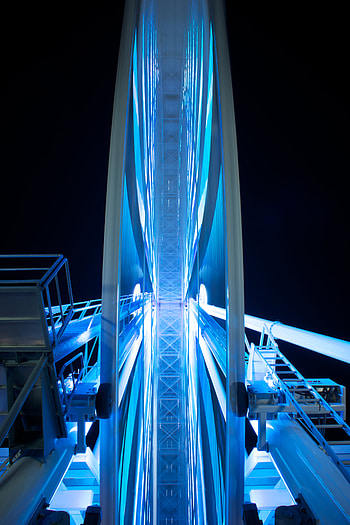 Miscellanea, Miscellaneous, Neon, Design, Construction, Backlight, Illumination, Ferris Wheel HD phone wallpaper
