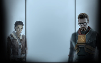 Half-Life 2, Steam community market, Gordon & Alyx, Profile background HD wallpaper
