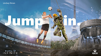 Women's World Cup: Grappleshot Header - Lindsey, video game, Halo Infinite HD wallpaper