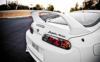 Cars, Toyota, Lights, Headlights, Street, Turbo, Supra HD wallpaper