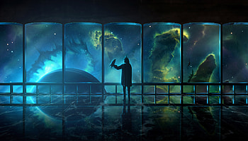 Science Fiction Nebula Digital Universe, science-fiction, artist, artwork, digital-art, deviantart HD wallpaper