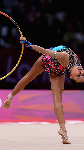 Rhythmic gymnastics spectacle, , Athletic feat, Dynamic ry HD phone wallpaper
