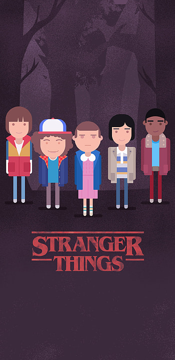 Stranger Things minimalism, Samsung Galaxy , Q , Minimalistic design HD phone wallpaper
