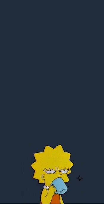 lisa simpson, sky, symbol HD phone wallpaper