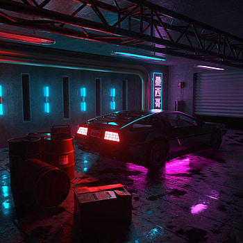 Car, Cars, Dark, Machine, Neon, Illumination, Backlight HD phone wallpaper