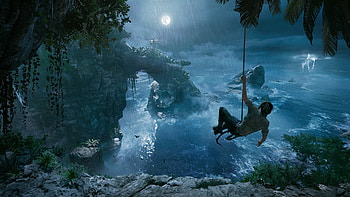 Xbox One X, Shadow of the Tomb Raider, Game graphics HD wallpaper