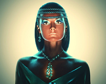 Artistic woman, model, art, face, jewelry, woman HD wallpaper