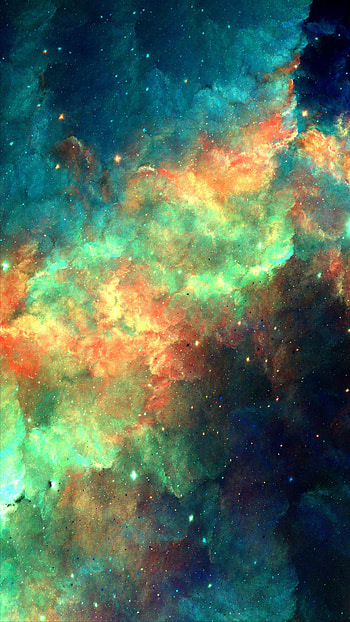 Abstract, Sparks, Multicolored, Motley, Nebula, Cloud HD phone wallpaper