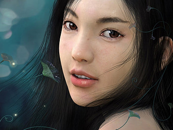 sweet, combatant female, soldier, art, other, girl, beautiful, people, drawing, nature HD wallpaper
