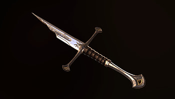 Narsil Sword, artstation narsil sword, Sword artwork, Fantasy weapon HD wallpaper