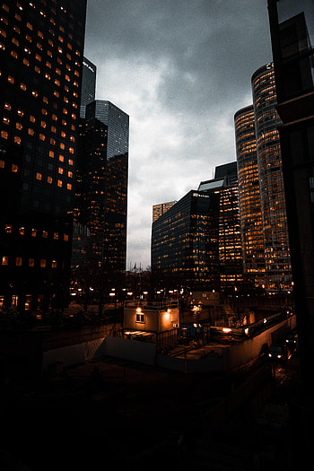 Cities, City, Building, Lights, Night City HD phone wallpaper