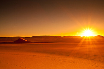 Desert Tassili Sunrise Algeria , desert, nature, sunrise HD wallpaper
