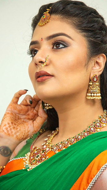 Sreemukhi, telugu actress HD phone wallpaper