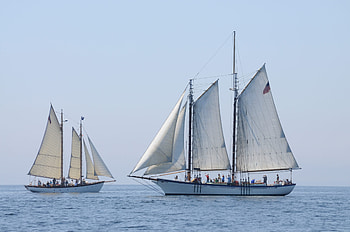 Maine Windjammer, Penobscot Bay HD wallpaper