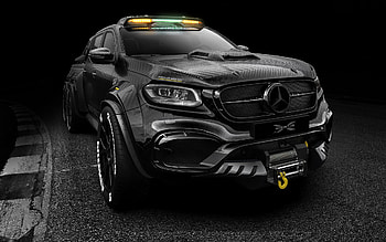 2022, Mercedes-Benz X-Class, EXY Monster X Concept, Carlex Design, carbon fiber X-Class, front view, exterior, German cars, X-Class tuning, Mercedes-Benz HD wallpaper