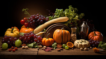 Autumn Harvest Still Life, harvest, food, still life HD wallpaper