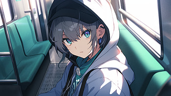 Lofi Girl on Train - Serene Anime, lofi, Anime, girl, train, anime girl, anime train HD wallpaper