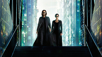 Neo and Trinity, The Matrix Resurrections HD wallpaper