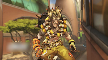 Overwatch characters, Junkrat, Recognize by screenshot, Gaming quiz HD wallpaper