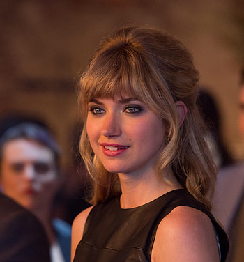 Hot, black dress, Imogen Poots HD phone wallpaper