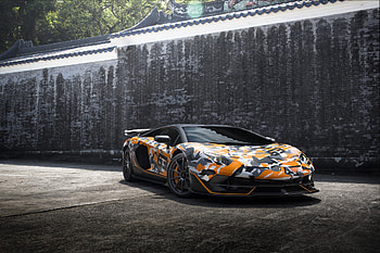 Lamborghini Aventador SVJ – Bold Supercar in Urban Shadows, vehicle, Lamborghini Aventador SVJ HD wallpaper