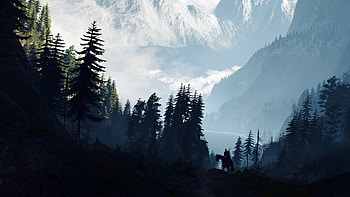 Mountain, Geralt Of Rivia, The Witcher, The Witcher 3: Wild Hunt, Video Game, Landscape HD wallpaper