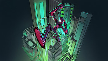 The Enigmatic Spider Miles, miles-morales, superheroes, artwork, digital-art, artstation HD wallpaper