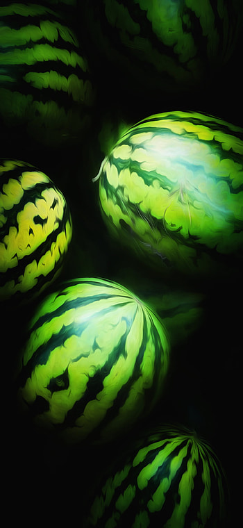 Watermelons, green, watermelon, melon, fruity HD phone wallpaper