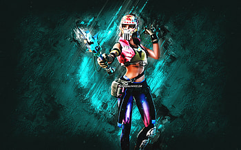 Fortnite Riptide Ocean Skin, Fortnite, main characters, blue stone background, Riptide Ocean, Fortnite skins, Riptide Ocean Skin, Riptide Ocean Fortnite, Fortnite characters HD wallpaper