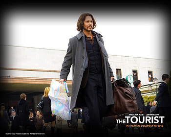THE TOURIST, jolie, depp, movie HD wallpaper