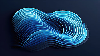 Windows 11 Waves Abstract, windows-11, windows, computer, stock, microsoft HD wallpaper