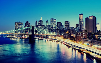 Landscape, Cities, Night HD wallpaper