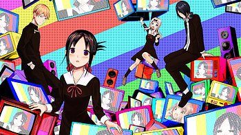 Kaguya-sama: Love Is War — Neon TV Room, Anime, Kaguya-sama: Love is War HD wallpaper