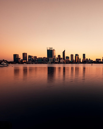 Cities, Water, Sky, Twilight, City, Building, Reflection, Dusk HD phone wallpaper