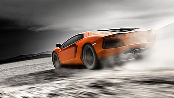 Orange Lamborghini Aventador, lamborghini-aventador, lamborghini, cars HD wallpaper