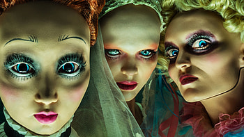 Sierra McCormick, Scarlettas Scarlett, Paris Jackson, Mayaas Maya, Merrin Dungey, Dr. Andi Grantas American Horror Story HD wallpaper