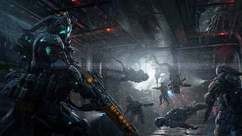 Creature Sci Fi Warrior, scifi, artist, artwork, digital-art, warrior HD wallpaper