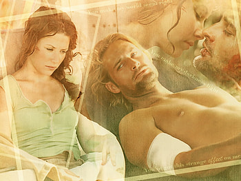 Kate VS Sawyer, evangeline lilly, serie, tv serie, josh holloway, lost, entertainment, sawyer, kate HD wallpaper