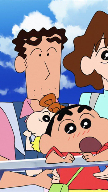 Shinchan Family, emotional moment HD phone wallpaper