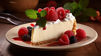 AI Art Cheesecake Delight, AI Art, food, cheesecake HD wallpaper