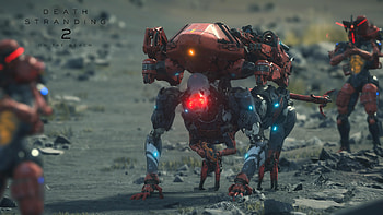 Death Stranding — Crimson Mechanical Walker, Video Game HD wallpaper
