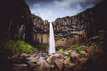 nature, Svartifoss HD wallpaper