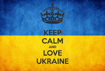 Love Ukraine, typography, ukraine, text, blue, yellow, quote HD wallpaper