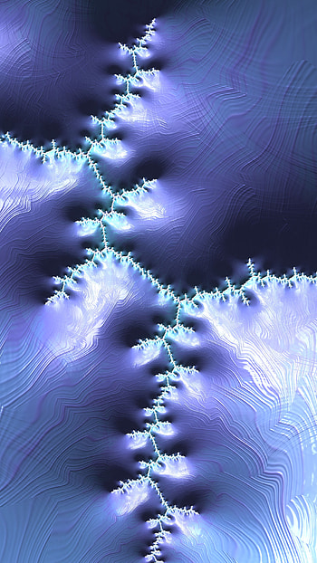 Trippy Psychedelic Fractal, blue, Abstract, fractal, abstract blue HD phone wallpaper