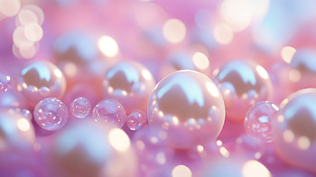 Elegant Pearls on Pink: A Ultra, pink aesthetic, pearl, pink, Abstract HD wallpaper