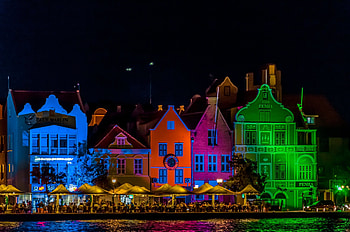 Paradise awaits, Sandals, Candy colored houses, Caribbean island HD wallpaper