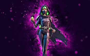Night Classes Potions Master Isabelle, , violet neon lights, Fortnite Battle Royale, Fortnite characters, Night Classes Potions Master Isabelle Skin, Fortnite, Night Classes Potions Master Isabelle Fortnite HD wallpaper